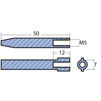 Motoranode Zn Innengew. M5 für Yamaha 25-250PS, MA01149 – Bild 2